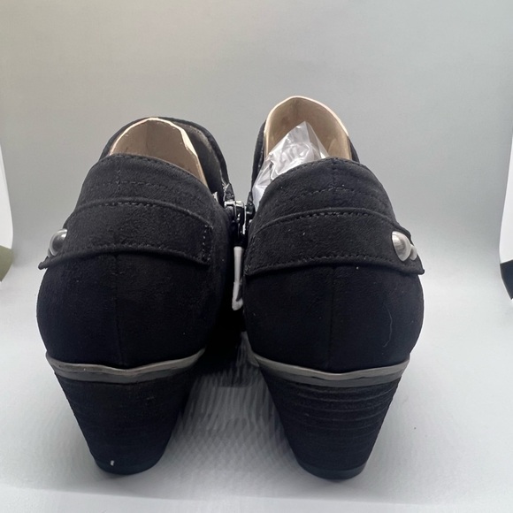 DR. SCHOLLS Never End Bootie in black suede size 7.5 New - Picture 4 of 7